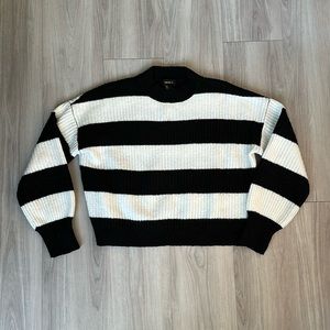 Forever 21 black and white striped sweater